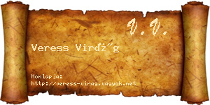 Veress Virág névjegykártya